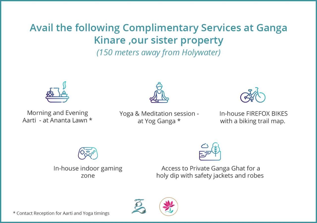 Holywater Hotel By Ganga Kinare #150 Mts From Ganga Ghat Rishīkesh Eksteriør billede