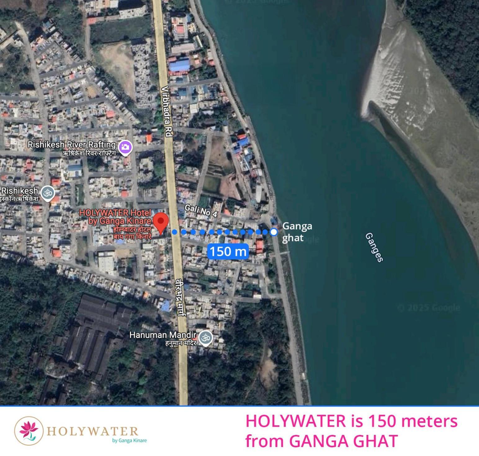 Holywater Hotel By Ganga Kinare #150 Mts From Ganga Ghat Rishīkesh Eksteriør billede
